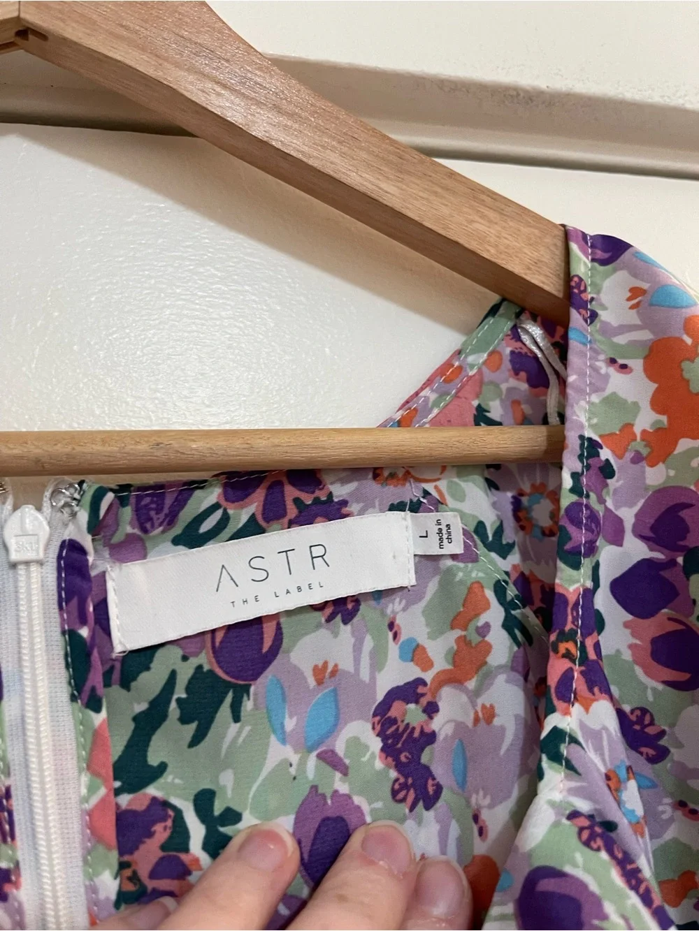 ASTR The Label Kinley Floral Flutter Sleeve Top